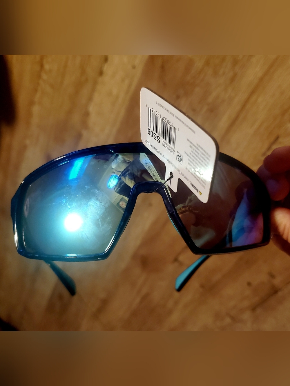 Panama Jack X Foster Grant Blue Mirrored Sport Sunglasses